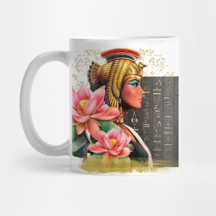 Cleopatra With Pink Lotus Mug